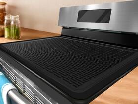 Esg-sill-2820in-black Acpulse Stove Top Covers For Electric 28 Inch X20 Silicone Mat Glass T