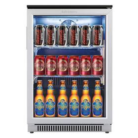 Advanics 743307954385 20in Beverage Refrigerator With Glass Door-120 Can Built In Under Counter Fri