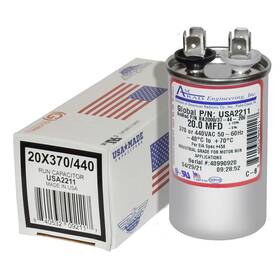 Cap200000440rpp Amrad Goodman Usa2211 2 Replacement - 20 Uf/mfd 370/440 Vac Round