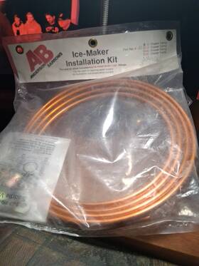 Anderson Barrows 048643070288 Nos Ice Maker Installation Kit With 10ft Of 1/4 Inch Copper Tubing