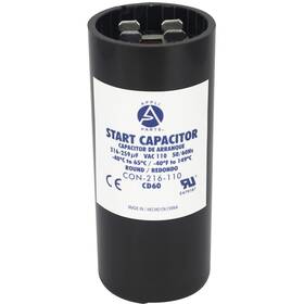 Con-216-110 Ap Appli Parts Motor Start Capacitor 216-259 Mfd Microfarads Uf 110-125 Vac