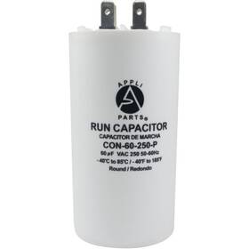 Con-60-250-p Ap Appli Parts Run Capacitor For Electric Motors 60 Mfd Uf Microfarads 250vac