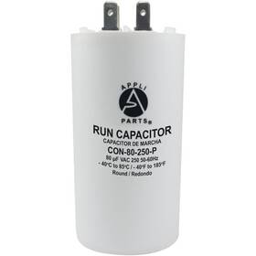 Con-80-250-p Ap Appli Parts Run Capacitor For Electric Motors 80 Mfd Uf Microfarads 250vac