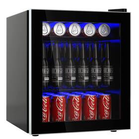 Arlime 651357418781 Mini Fridge 60 Can Beverage Refrigerator With Glass Door Drink