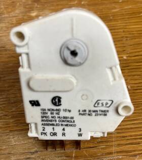 Ap6007234 Azparts Whirlpool Amana 2314156 Refrigerator Defrost Timer