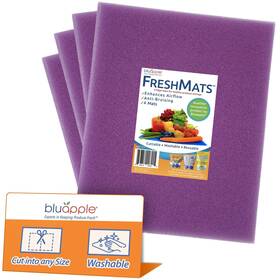 Bluapple 856610008215 Freshmats Refrigerator Liner Fridge Drawer Mats Crisper Life Exte