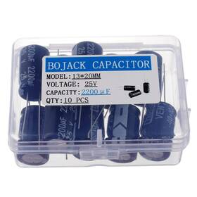 25voltage Bojack Bj-1320 13x20mm 2200uf 25v 2200mfd 20% Aluminum Electrolytic
