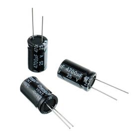 Bj-1625-4k7 Bojack Bj-1625-4k7/25v 16x25 Mm 4700 Uf 25v Mfd 20% Aluminum Electrolytic Capacitors