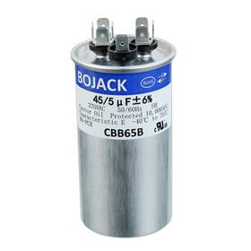 Bj-cap370-455 Bojack 45 5uf 45/5mfd 6% 370v Cbb65 Dual Run Circular Start Capacitor For