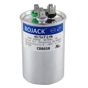 Bj-cap4 Bojack 40 5 Uf 40/5 Mfd 6% 370v/440 Vac Cbb65 Dual Run Circular Start