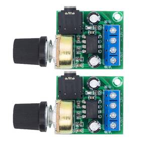 3-12v Brand Acxico Lb023 2pcs Lm386 10w Mini Power Amplifier Board Audio Module Dc