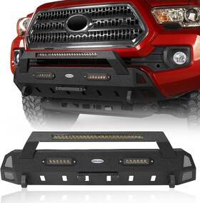 Bxg.4203 Branded Tacoma Stubby Sharp Front Bumper For 2016-2023 Toyota 3rd Gen Truck S