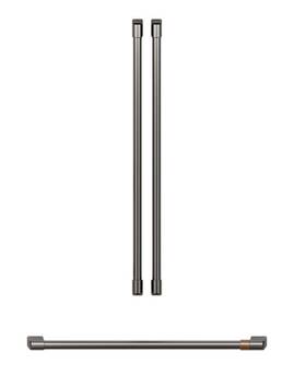 Cxlb3h3pmbt Cafe New Caf Brushed Black French Door Refrigerator 3 Piece Handle Kit