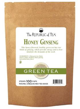 Certified Appliance 705353449895 Honey Ginseng Green Super Refill 100 Tea Bags