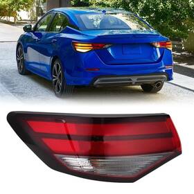 T1529491 Clidr Tail Light Assembly Compatible With 2020 2021 2022 Nissan Sentra Halogen Oute