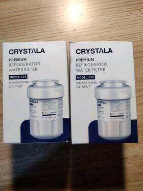 Pc20190511 Crystala New Model Cf8 Premium Refrigerator Water Filter Replaces Ge Mwf Pair