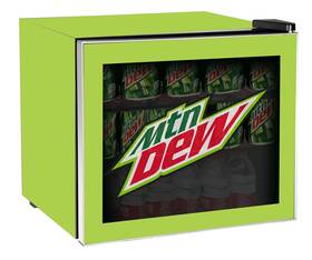 Mis170md Curtis 058465816360 Mountain Dew 50 Can Beverage Cooler Glass Door 1.8 Cu Ft Lime