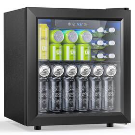 Electactic 977125268001 50 Cans Beverage Refrigerator Cooler 1.3 Cu.ft Mini Fridge Counte
