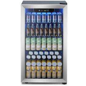 Electactic 977125268049 Mini Fridge 130 Can Beverage Refrigerator Cooler 3.2 Cu.ft Drink F