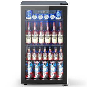 Jc-75vel-f Electactic 95 Cans Beverage Refrigerator 26 Bottle Mini Fridge 2.7 Cu.ft Drink