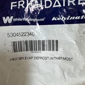 5304522340 Electrolux Genuine Oem Refrigerator Evaporator Heater With Thermostat / Sealed Bag
