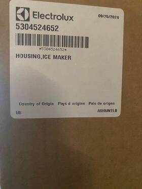 5304524652 Electrolux Appliance Housing Ice Maker New 5304524652 Electrolux Appliance Housing Ice Maker New