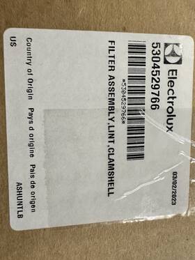 5304529766 Electrolux Filter Assembly