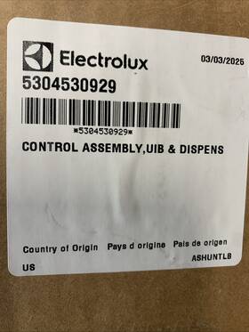 5304530929 Electrolux New Oem Refrigerator Interface Control Board Ships Free