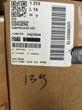 5304530942 Electrolux Brand New Electrolux/frigidaire Refrigerator Compressor