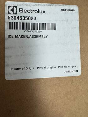 5304535023 Electrolux Electrolux/frigidaire Ice Maker / New Oem