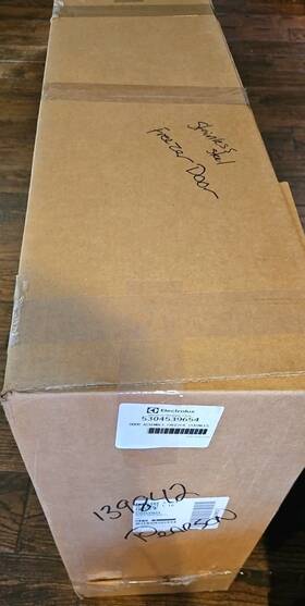 5304539654 Electrolux Genuine Oem Frigidaire Ss Stainless Steel Freezer Door -nb