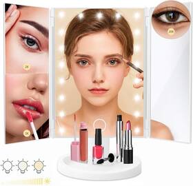 8277887 Erp Makeup Mirror Vanity With 22 Led Lights 20x 3x 2x Magnification Lighted