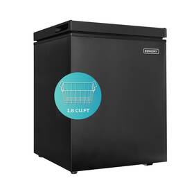 Mcf-18h Euhomy 1.8 Cu.ft Chest Freezer With Removable Basket Small Deep Adju
