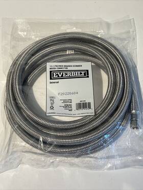 69013hd Everbilt 12ft Polymer Braided Icemaker Water Connection 69013hd Everbilt 12ft Polymer Braided Icemaker Water Connection