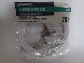 Everbilt 820633005711 1/4 Inch Comp X 25ft Push-to-connect Poly Ice Maker- For Parts