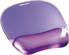 91441 Fellowes 797045602114 Crystals Gel Mouse Pad With Wrist Rest - Purple Violet