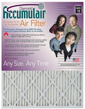 Fd16x21a-12 Filters Now.com Accumulair Diamond Air Filter 16 X 21 1-in