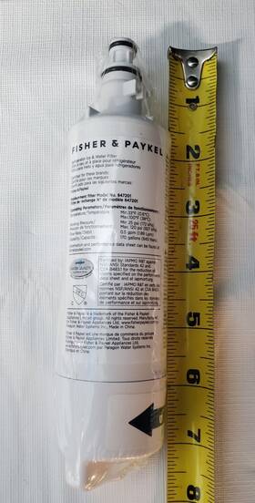 847201 Fisher & Paykel And Refrigerator Ice Water Filter Factory Sealed Oem