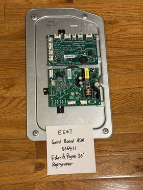 866472 Fisher & Paykel 866471 Control Board Asm And 36 Inch Built-in Refrigerator E647