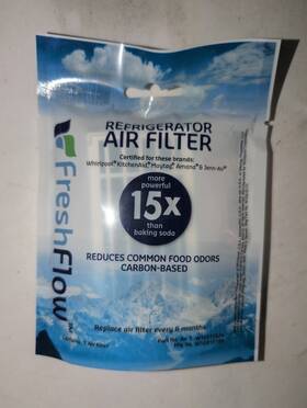 Fresh Flow 883049210278 Refrigerator Air Filter Certified For Whirlpool Kitchenaid Maytag