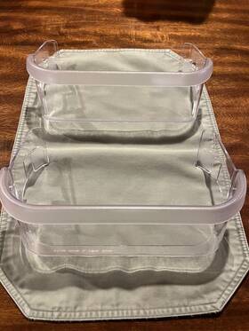 240334200 Frigidaire Kenmore Refrigerator Freezer Door Bin Shelf # - Clear