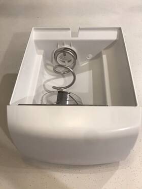 241515200 Frigidaire Fridge Ice Bin With Auger Some Discoloring See Pics #241515200 241515200 Frigidaire Fridge Ice Bin With Auger Some Discoloring See Pics #241515200