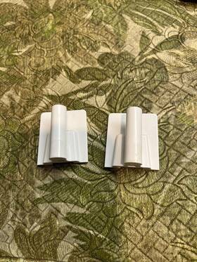 241779401 Frigidaire Two Refrigerator Door Flipper Hinge Mounts