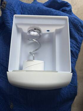 241914703 Frigidaire Refrigerator Ice Container Oem Bucket Bin Assembly
