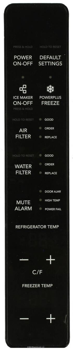 242070817 Frigidaire Refrigerator Membrane Switch