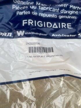 242220126 Frigidaire Genuine Refrigerator Water Line New