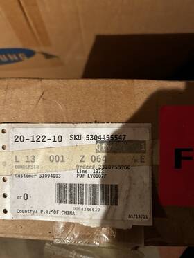 5304455547 Frigidaire Condenser 5304455547 Frigidaire Condenser