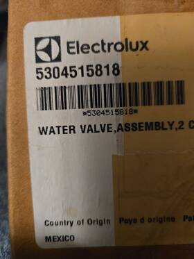 5304515818 Frigidaire Electrolux 2-coil Water Valve Assembly 5304515818 Frigidaire Electrolux 2-coil Water Valve Assembly
