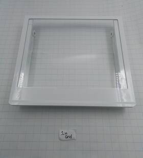 Grsc2352af1 Frigidaire 5304526922 Refrigerator Crisper Cover Assembly Glass Lower 530452692