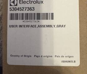 5304527363 Frigidaire Oem Refrigerator User Interface 5304527363 Frigidaire Oem Refrigerator User Interface